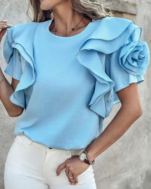 Blusa blu Rose