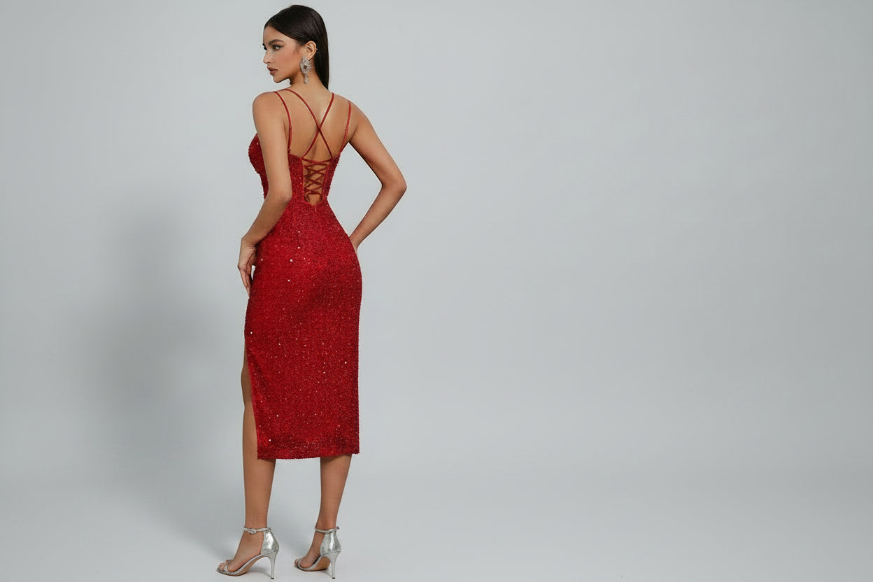 Vestido Scarlet Elegance