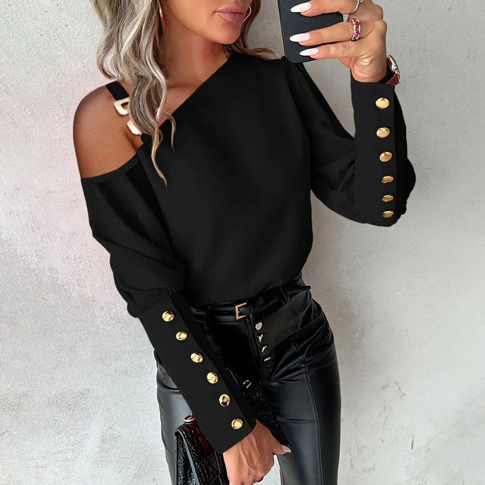 Casual Off blusa Maglem