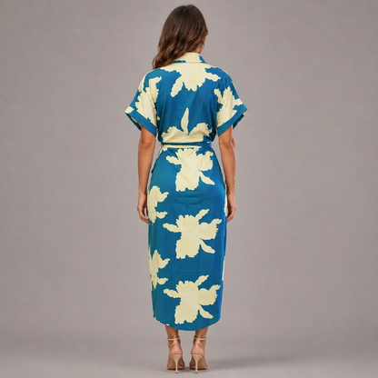 Glam Lapel Dress