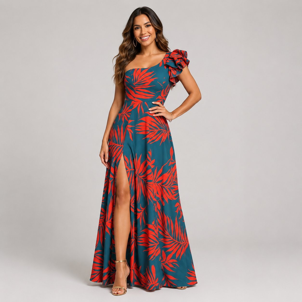 Coral Breeze Dress