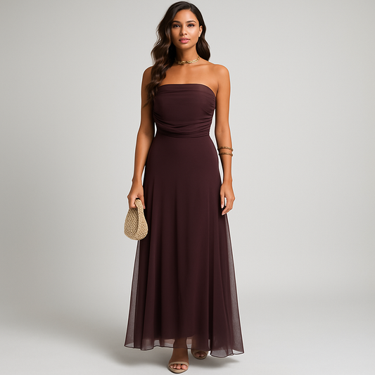 Vestido Encanto Café