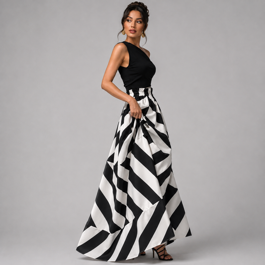 Optical Elegance Skirt