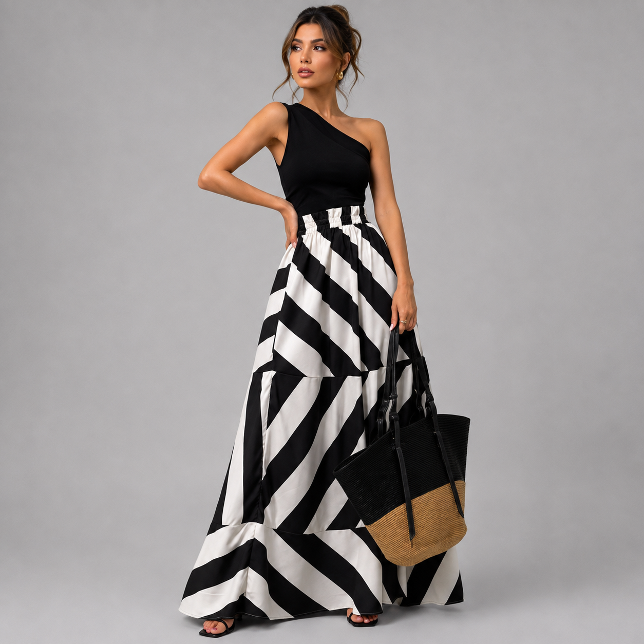 Optical Elegance Skirt