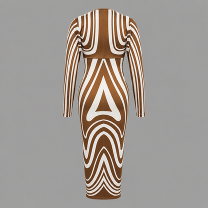 Vestido Marfil Canela