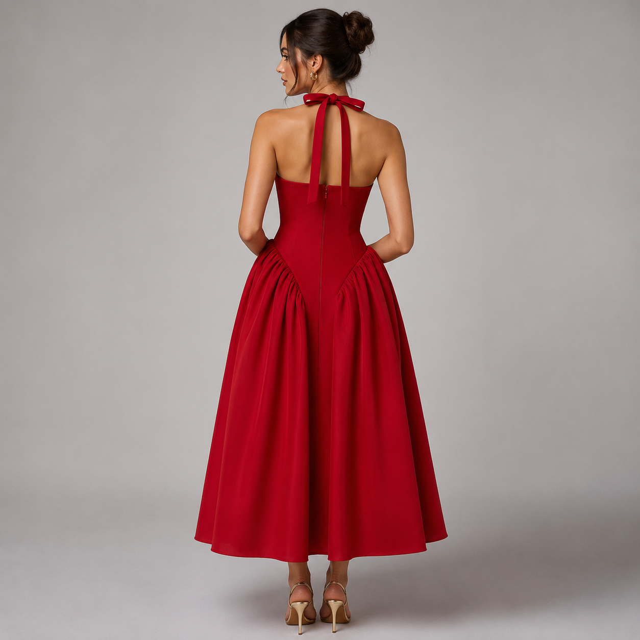 Vestido Bella Carmesí