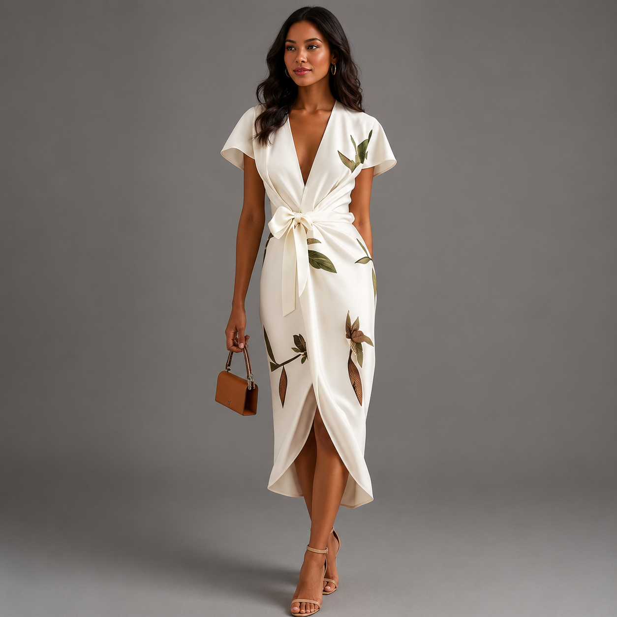 Ivory Flower Dress