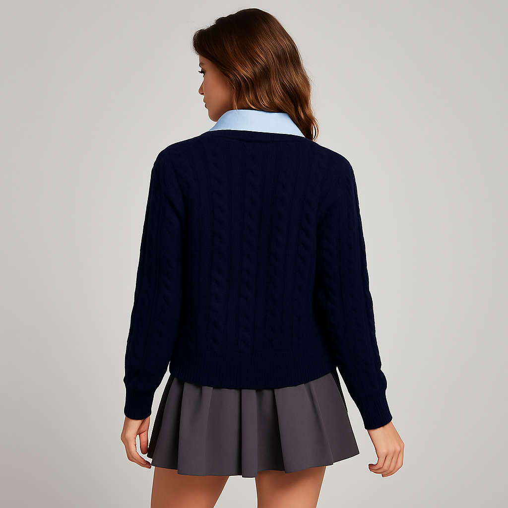 Conjunto Azul Casual Chic