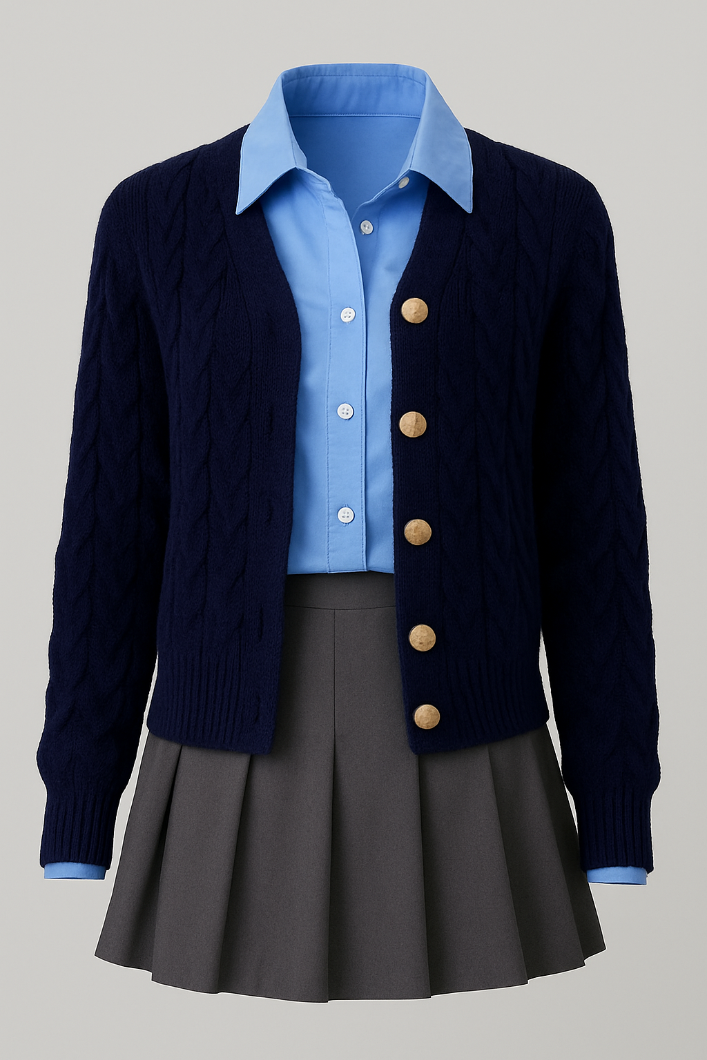 Conjunto Azul Casual Chic