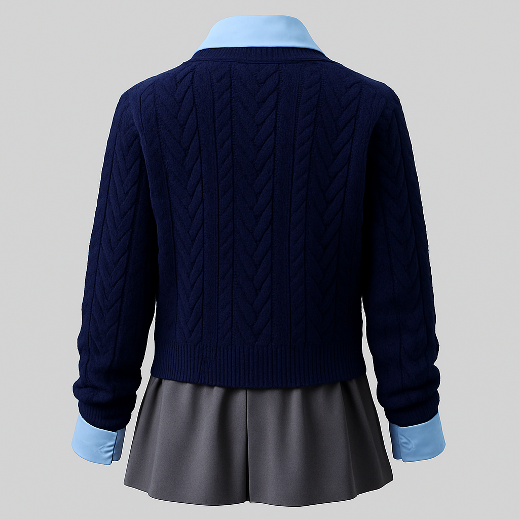 Conjunto Azul Casual Chic