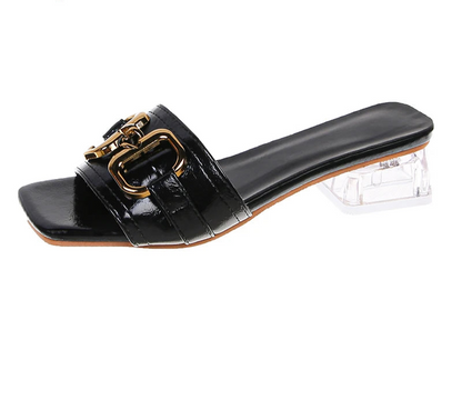 Sandalias Mules Cristal