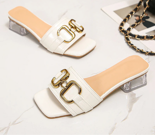 Sandalias Mules Cristal