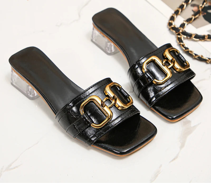 Sandalias Mules Cristal