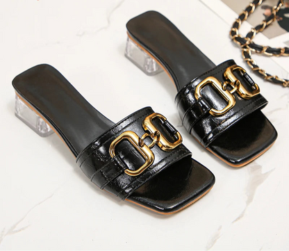 Sandalias Mules Cristal