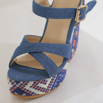 Sandalias Estilo Mezclilla