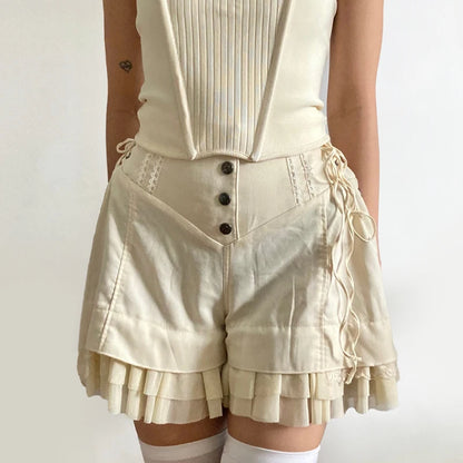 Shorts de Volantes en Capas