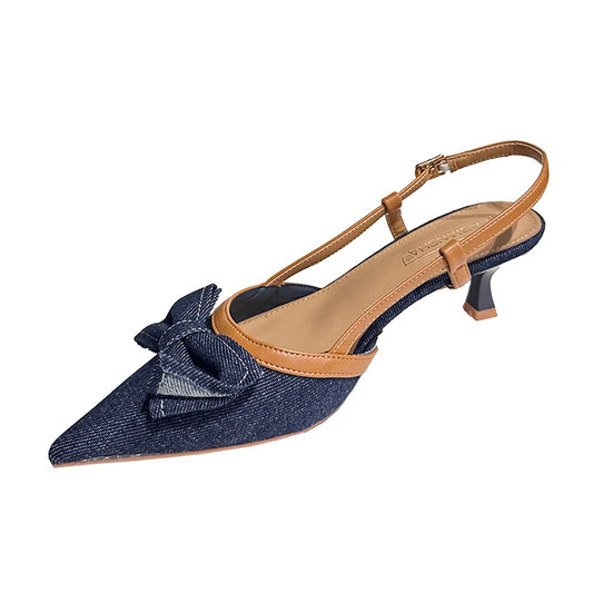 Sandalias Denim Elegante