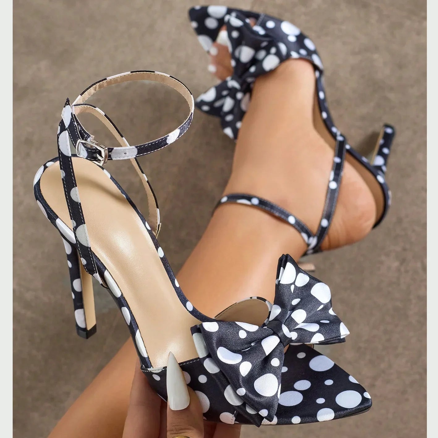 Chic Polka Dot Sandals