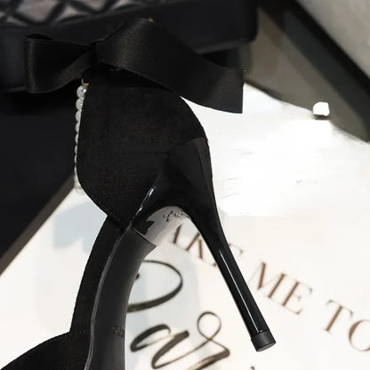 Tacones Perla Noir