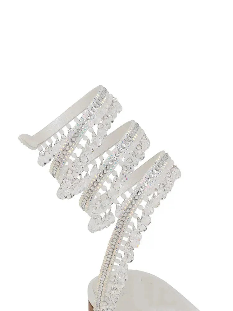 Sandalias de lujo con borlas