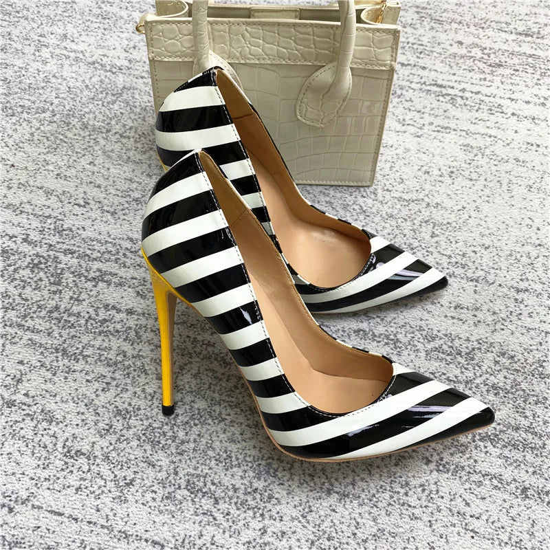 Chic Contrast Heels