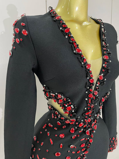 Vestido Rubí Nocturno