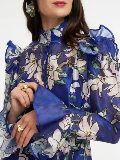 Vestido Magnolia Azul