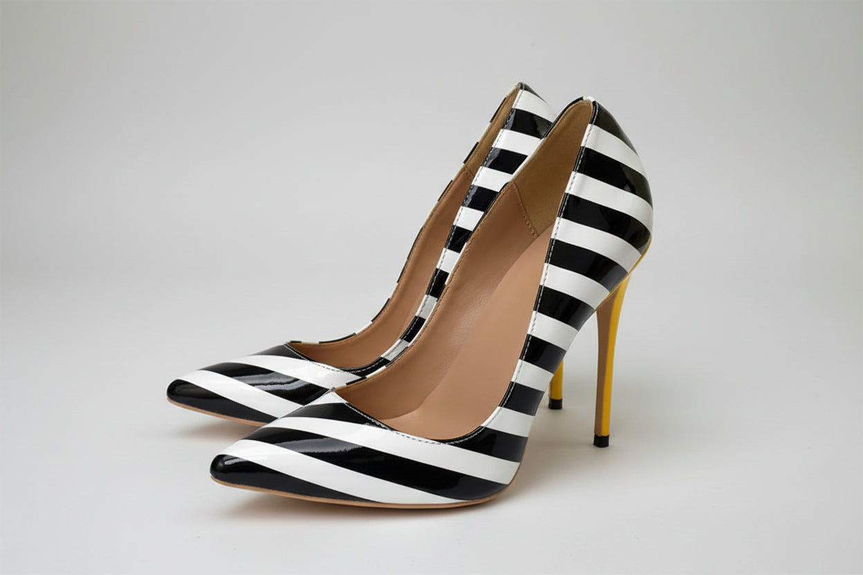 Chic Contrast Heels