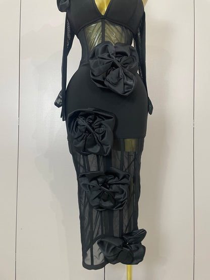 Vestido Rosa Nocturna