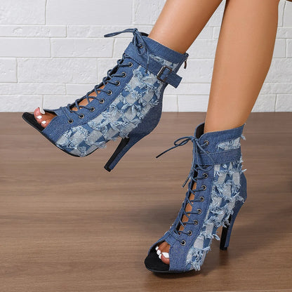 Tacones Denim Chic