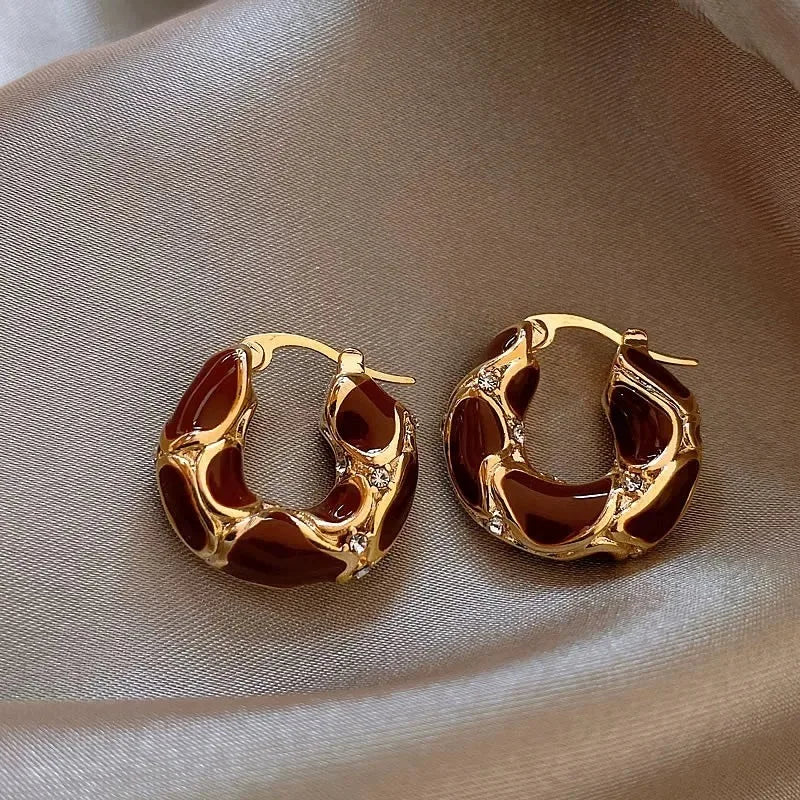 Vintage Gold Hoop Earrings