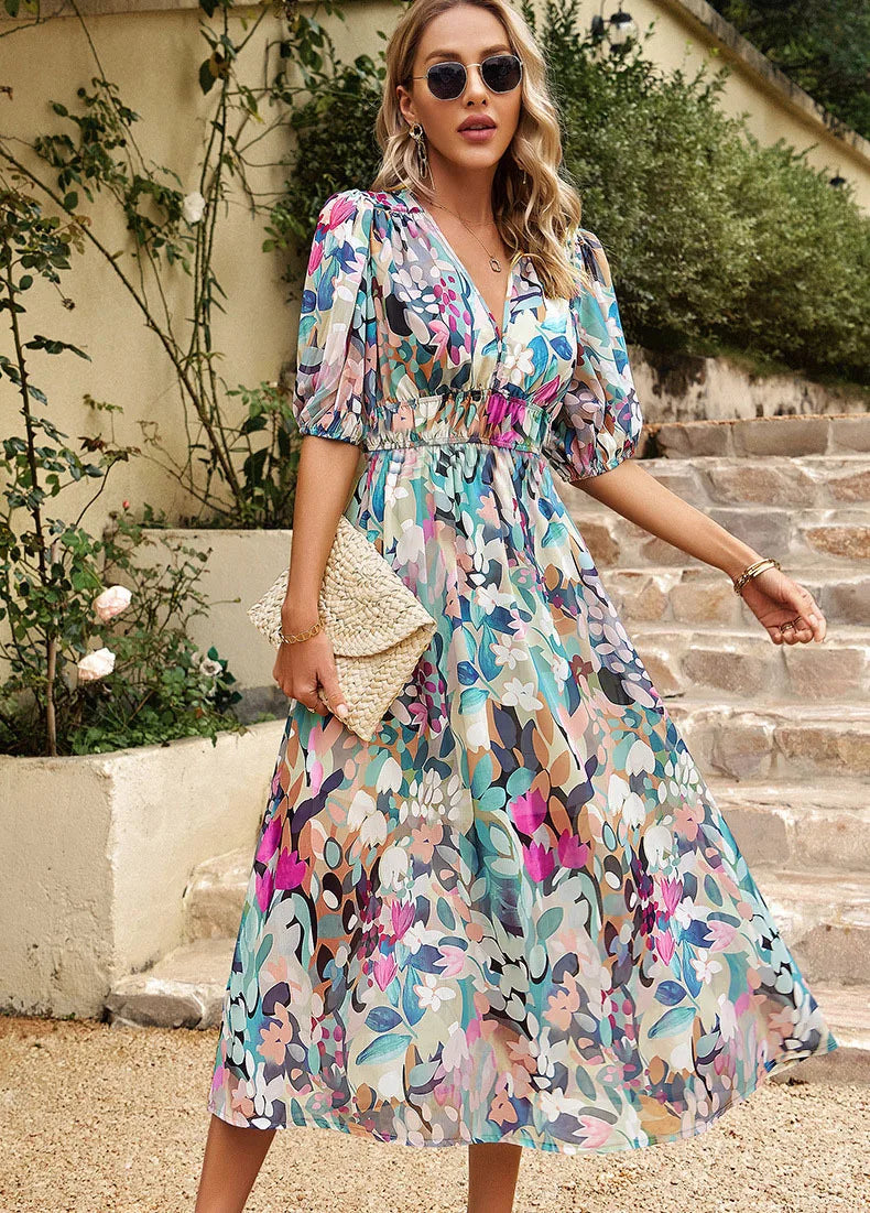 Aura Chiffon Dress