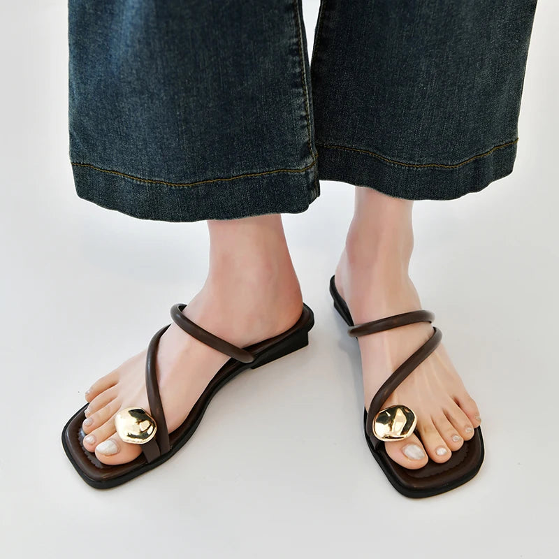 Sandalias Lujo Minimal
