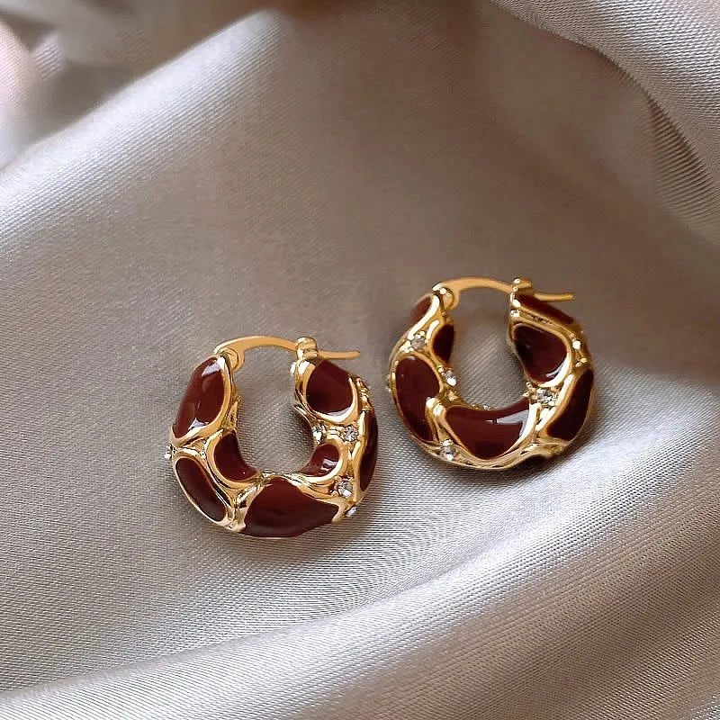 Vintage Gold Hoop Earrings