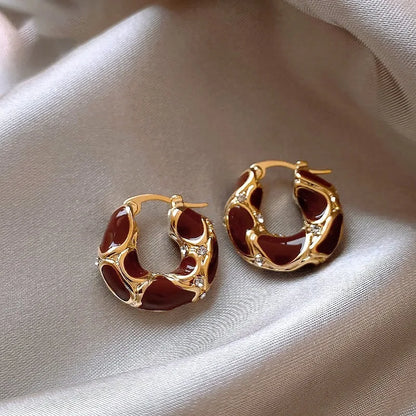 Vintage Gold Hoop Earrings