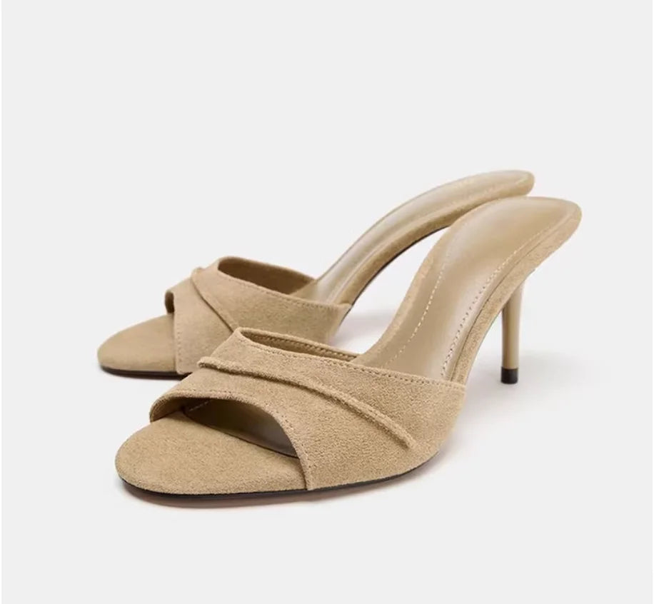 Sandalias Caqui Elegance
