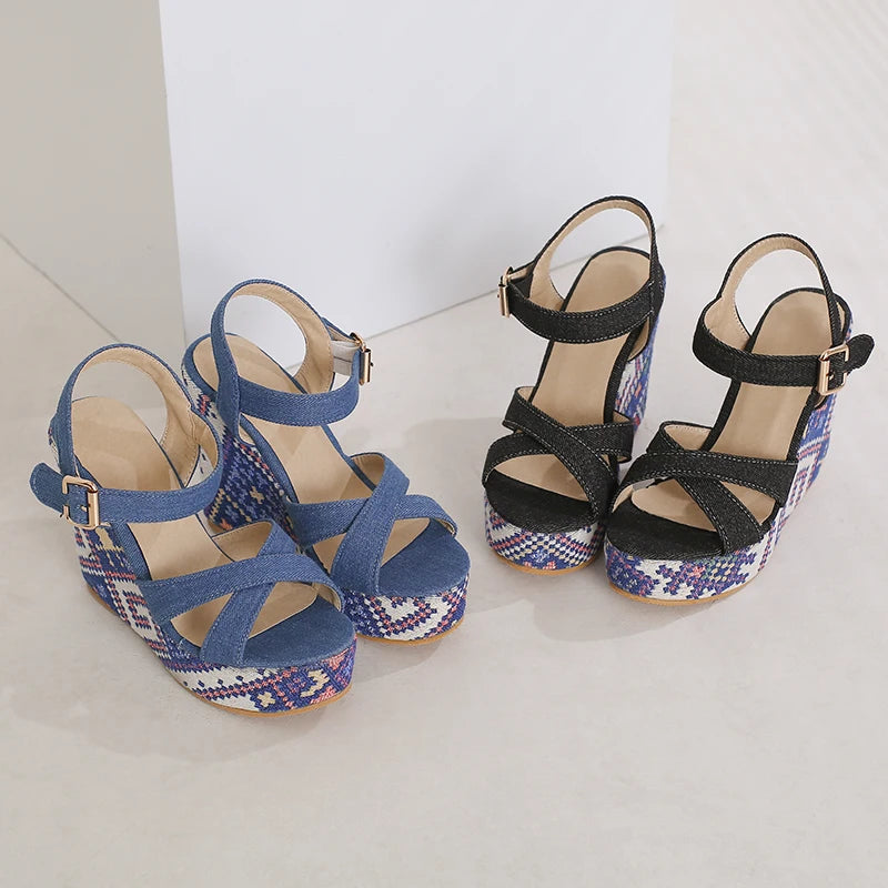 Sandalias Estilo Mezclilla