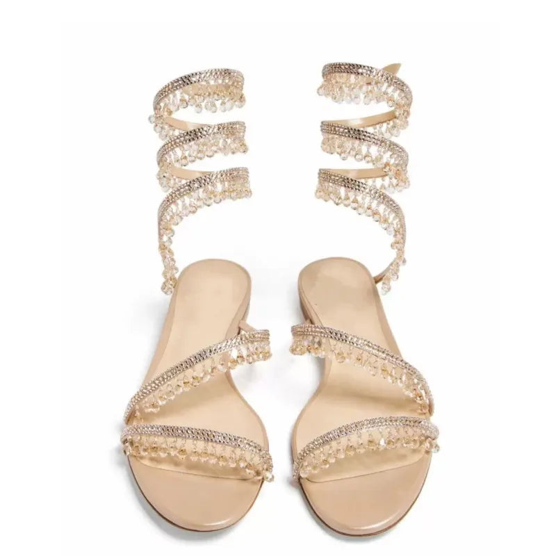 Sandalias de lujo con borlas