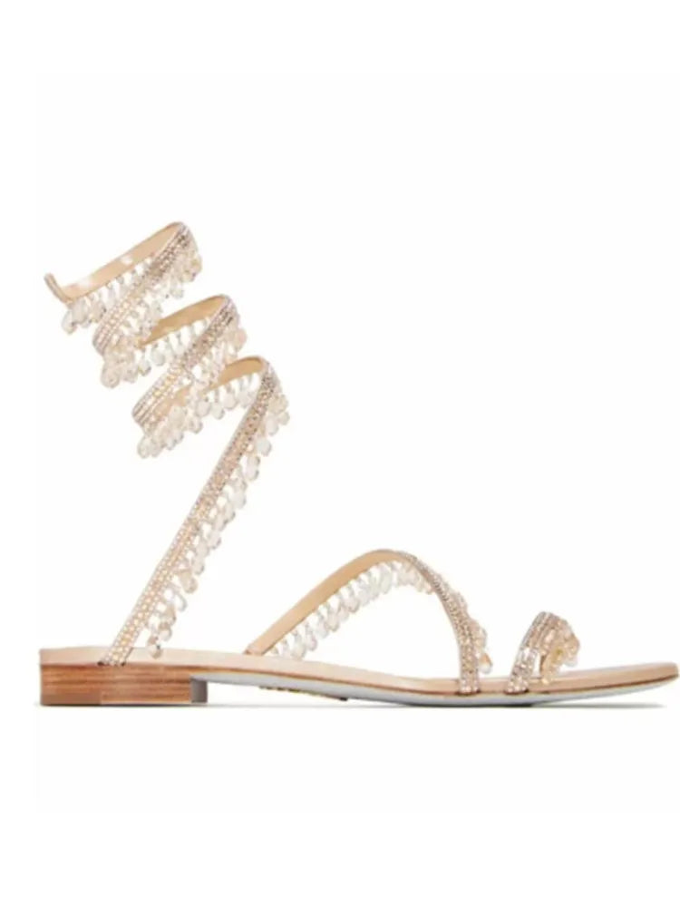 Sandalias de lujo con borlas