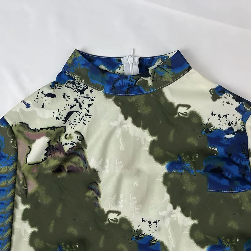 Vestido Arte Azul