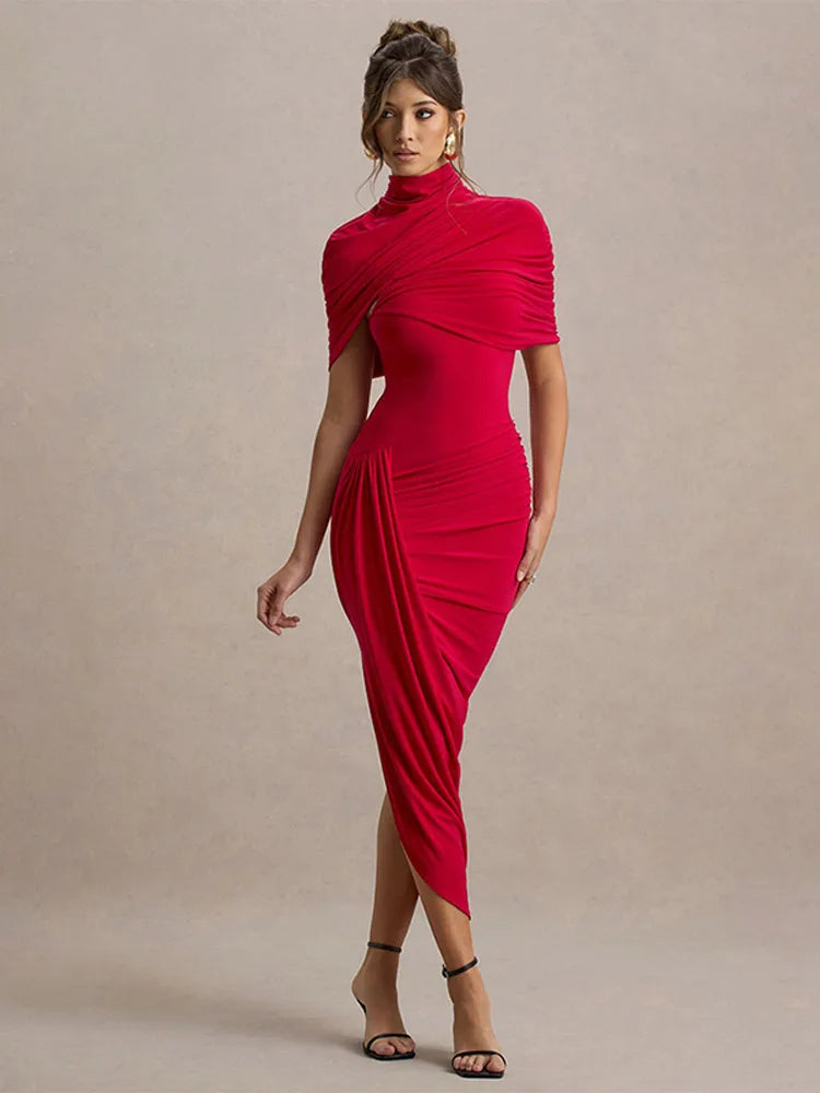 Vestido Rubí Sofisticado