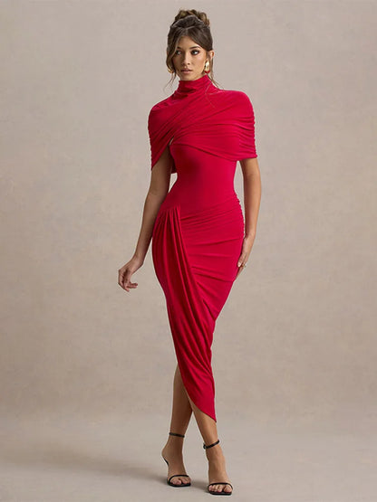 Vestido Rubí Sofisticado