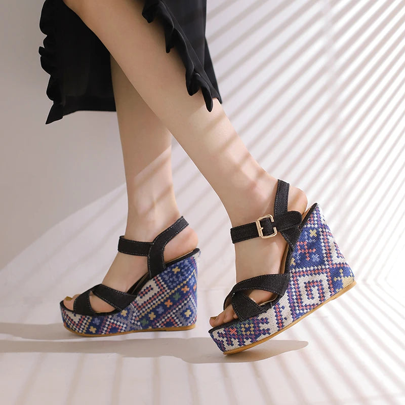Sandalias Estilo Mezclilla