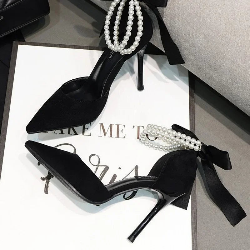 Tacones Perla Noir