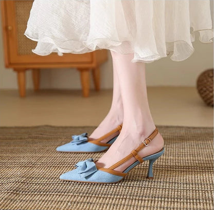 Sandalias Denim Elegante