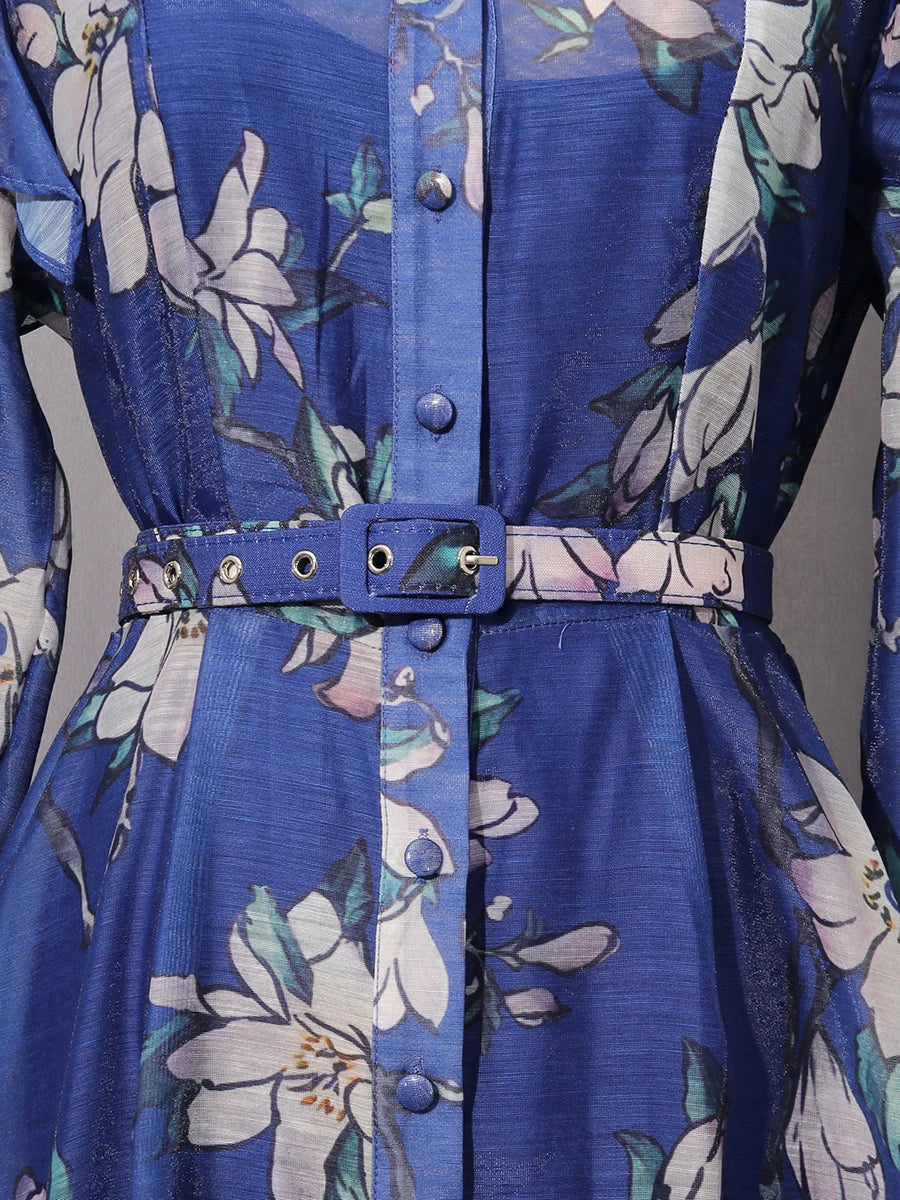 Vestido Magnolia Azul