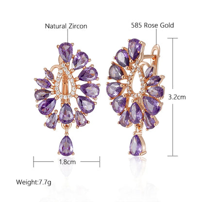 Aretes Rosa Imperial