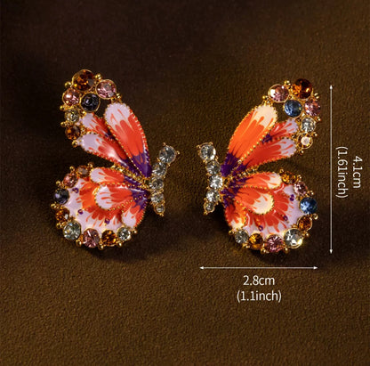 Aretes Mariposa Real