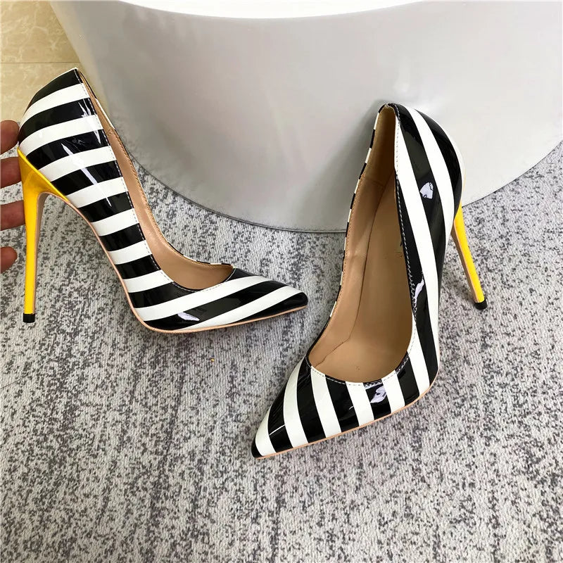 Chic Contrast Heels
