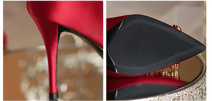 Zapatos Lujo de Seda